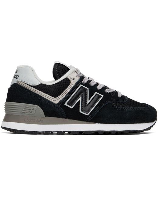 New Balance 574 Core Sneakers in Black | Lyst