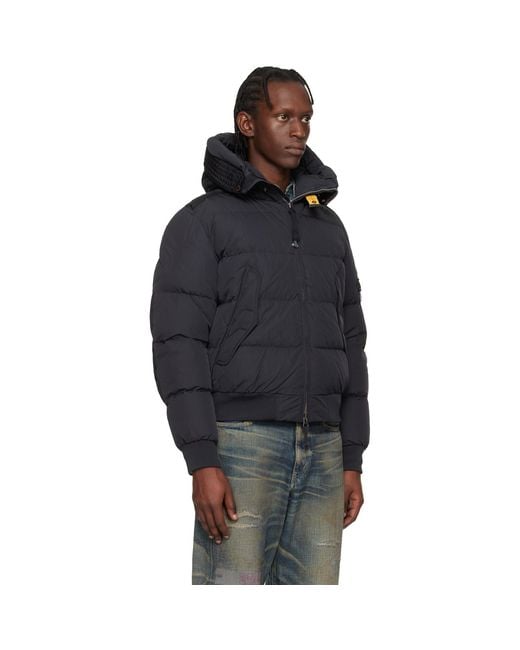 Parajumpers Blue Wilmont Hooded Down Jacket for men