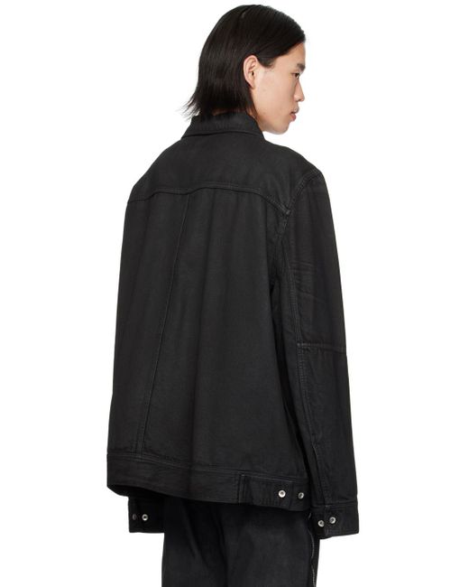 Blouson de travail noir en denim - lido Rick Owens pour homme en coloris Black