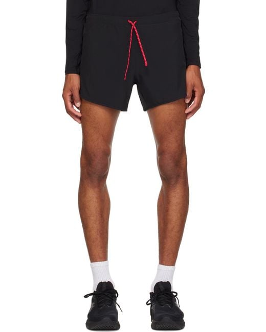 District Vision Black Spino Shorts for men