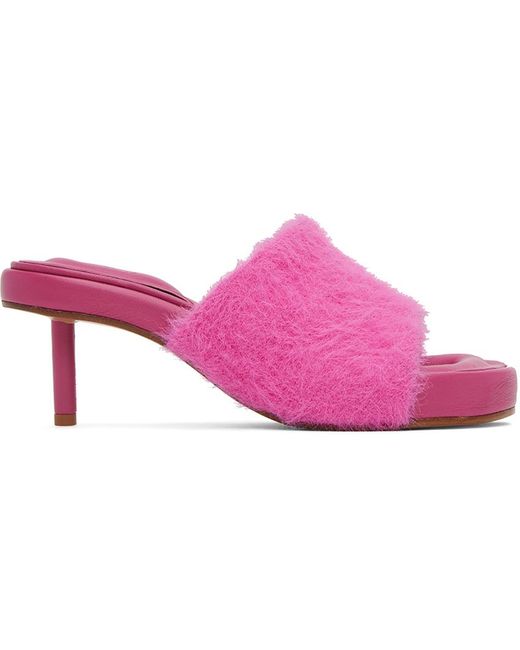Jacquemus Black Pink 'les Mules Argilla' Sandals