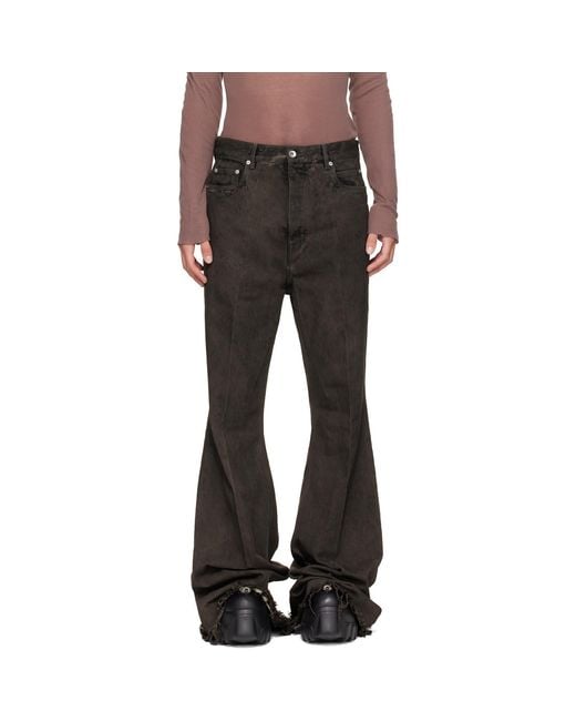 Rick Owens Black Tower Bolan Bootcut Jeans for men
