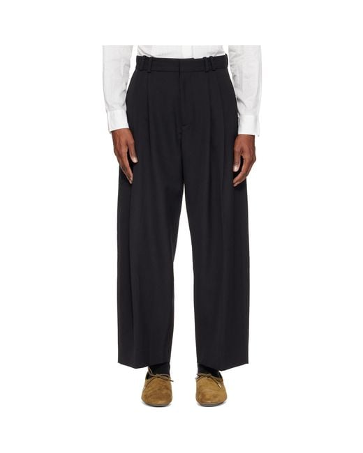 Studio Nicholson Black Line Tailored Trousers for men