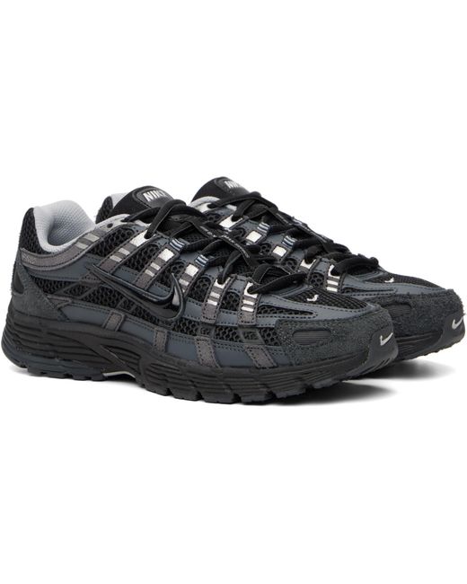 Nike Black P-6000 Suede Sneakers for men