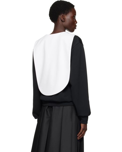 Pull Molletonné Noir À Demi-Glissière Comme des Garçons en coloris Black
