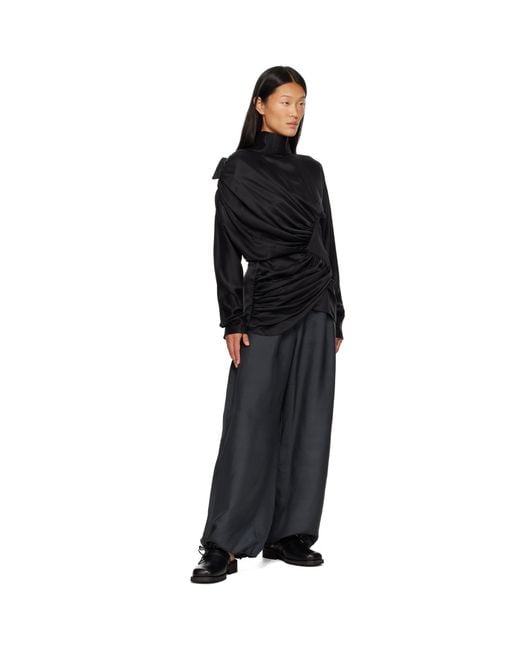 Kiko Kostadinov Black Jacana Blouse