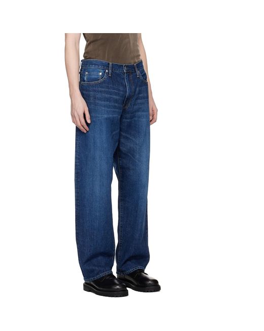 vowels Blue Baggy Denim Jeans for men