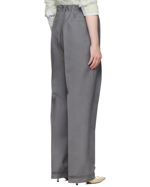 Maison Margiela グレー モヘア トラウザーズ Gray