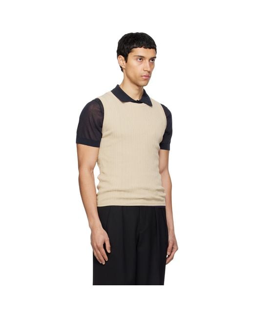 Carrera Black Tone Tank Top for men