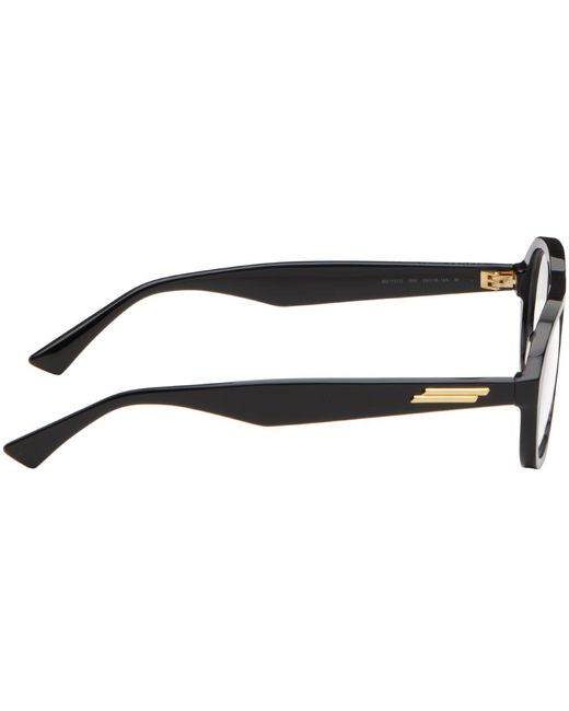 Bottega Veneta Black Aviator Glasses
