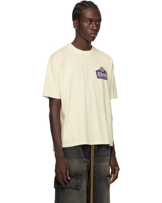 Rhude Black Off-white Grand Cru T-shirt for men