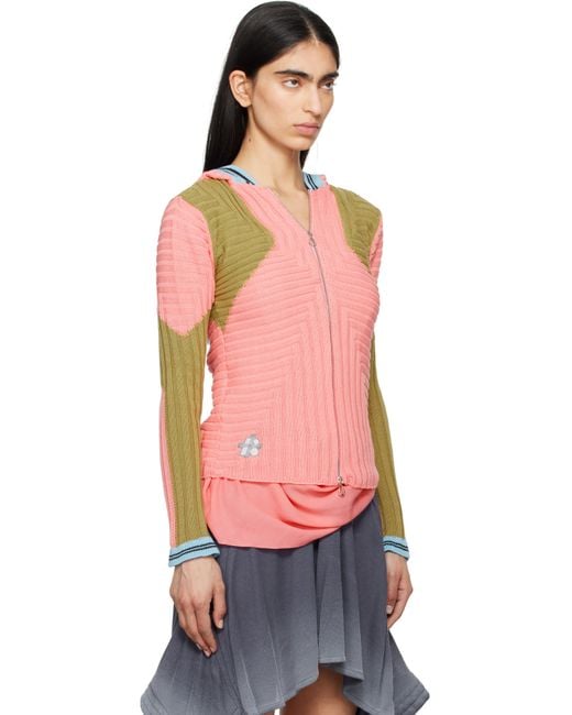 Kiko Kostadinov Multicolor Quimby Fitted Knit Hoodie