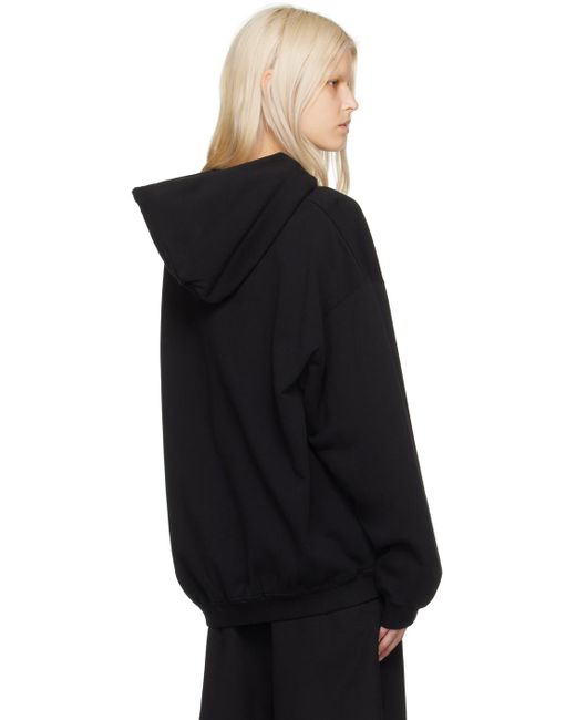 MM6 by Maison Martin Margiela Black Safety Pin Hoodie