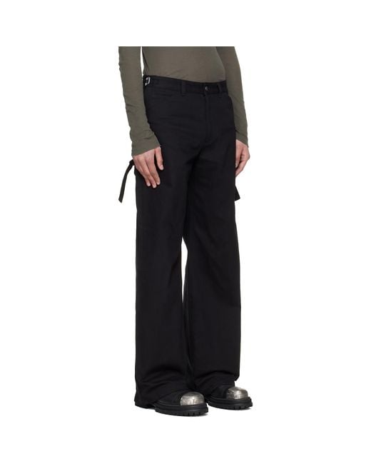 HELIOT EMIL Black Gait Jeans for men