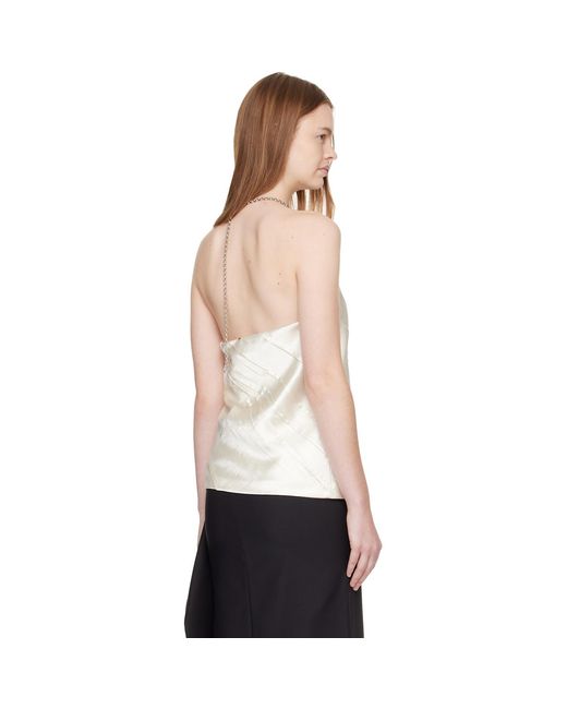Sportmax White Off- Lingerie Top