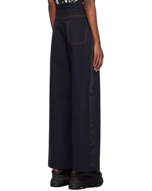 sacai clot grey navy