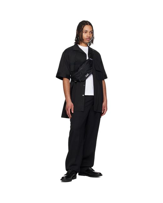 Comme des Garçons Black Cordura Belt Bag for men