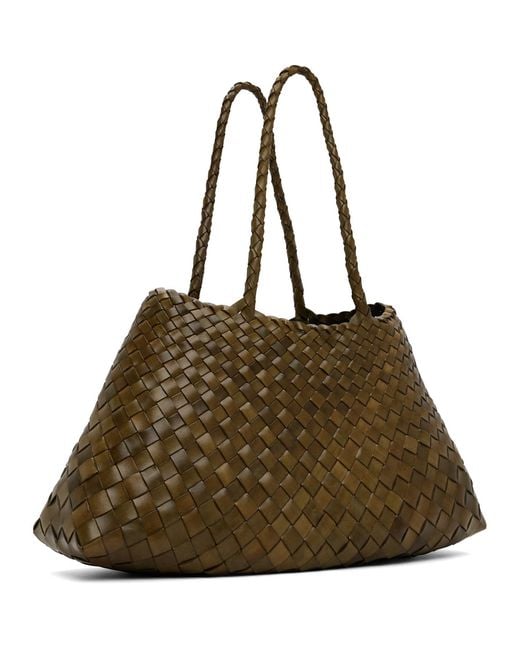 Dragon Diffusion Brown Santa Croce Big Tote