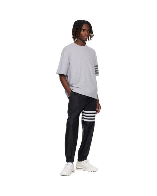 Thom Browne Black Off- Soft Tech Runner Sneakers for men