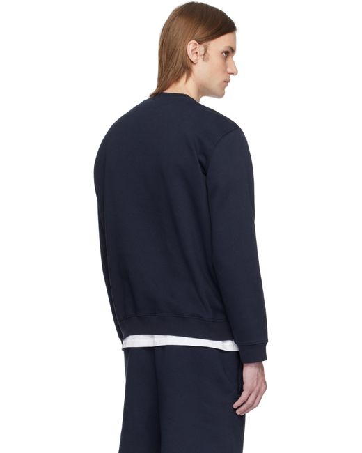 メンズ Skims ネイビー フリース ラウンジ クラシック スウェットシャツ Blue