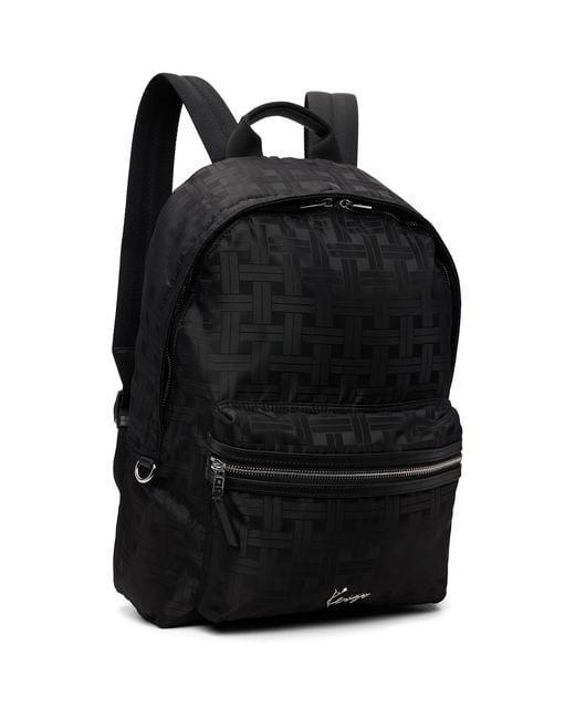 KENZO Black Paris Mura' Backpack for men