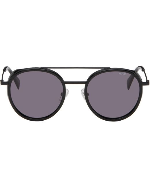 A.P.C. Black Nico Sunglasses for men