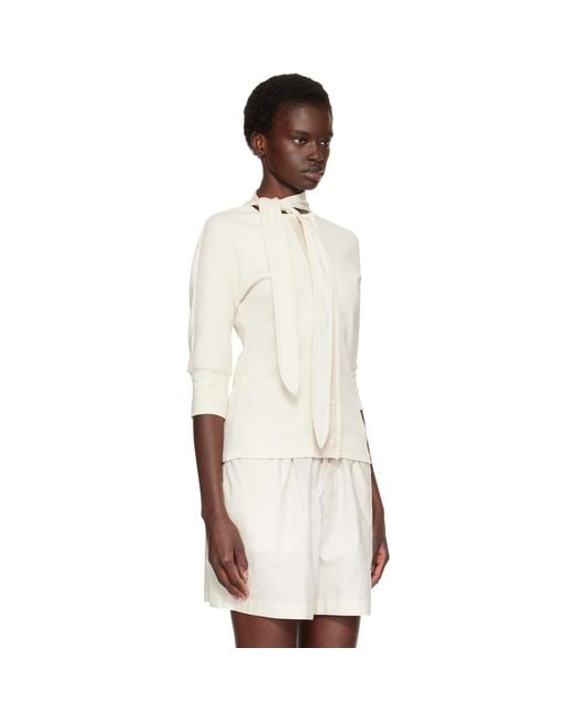 Lemaire Natural Off- Ascot T-Shirt