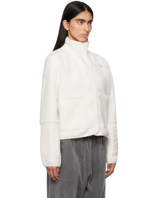 The North Face White Off- Cragmont Fleece Jacket