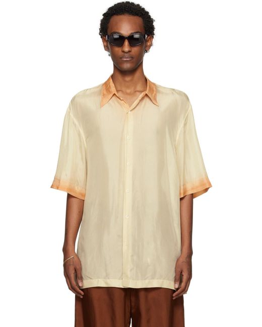 メンズ Dries Van Noten グラデーション シャツ Natural