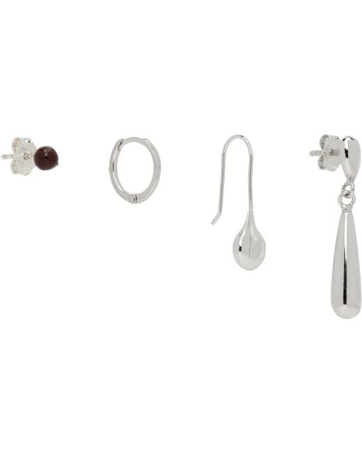 Lemaire Black Piercings Earring Set