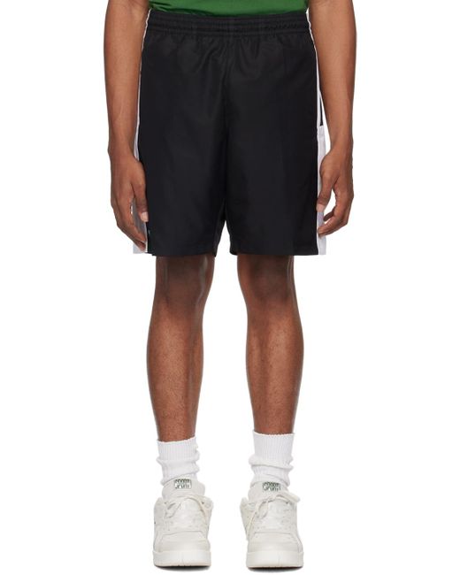 Lacoste Black Colorblock Shorts for men