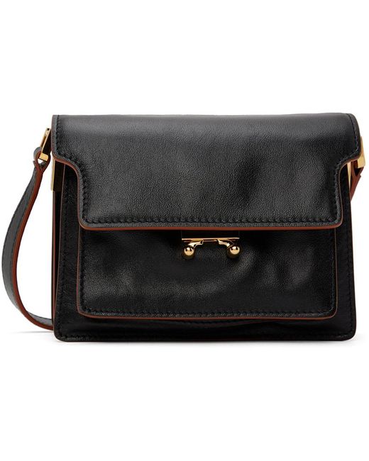 Marni Leather Mini Soft Trunk Bag in Black Lyst