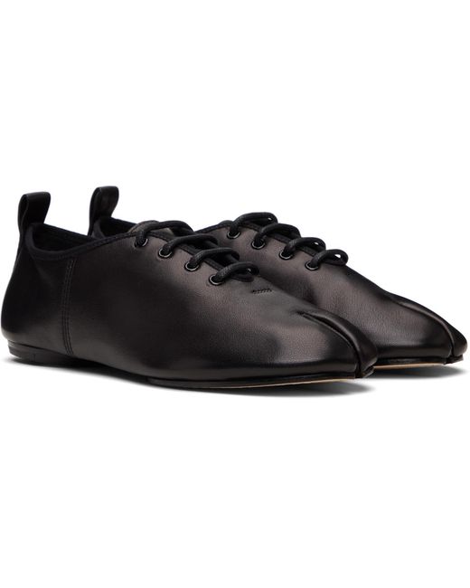 Maison Margiela Black Tabi Jazz Lace-Up Derbys
