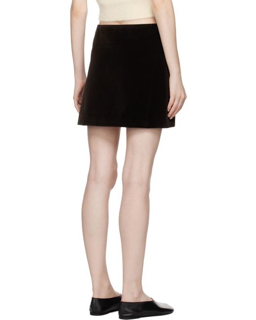 Low Classic Black A-line Miniskirt