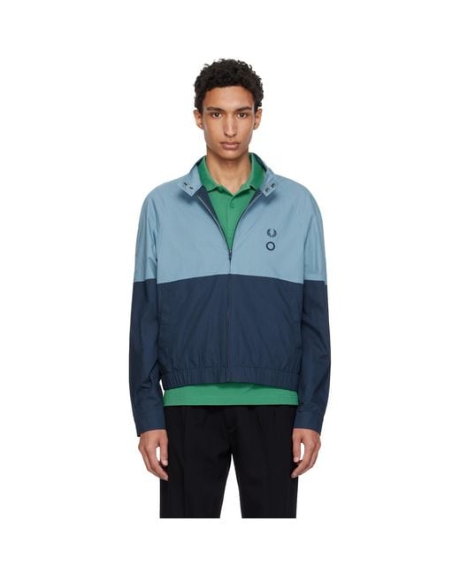 Craig Green Blue Fred Perry Edition Raglan Shirt Jacket for men