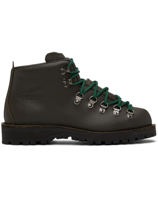 Danner Black Waterproof Leather Hiking Boots for men