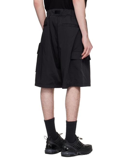 Y-3 Black Belted Shorts for men