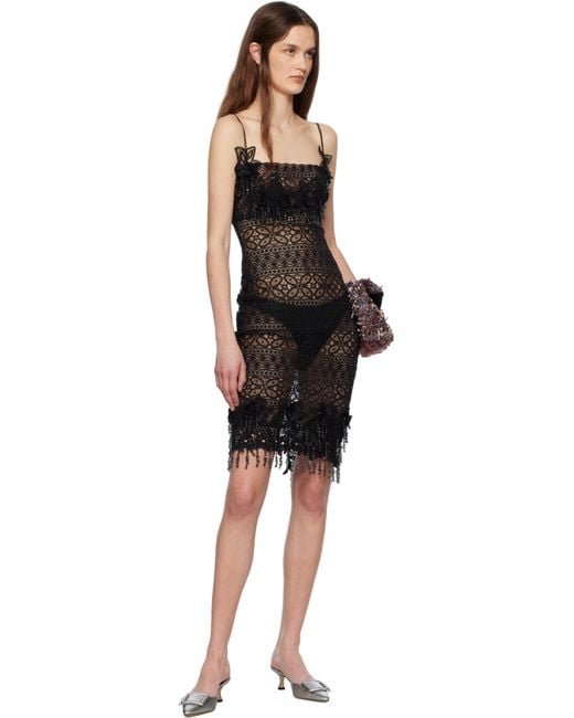 Mirror Palais Black Leo Lady Length Midi Dress