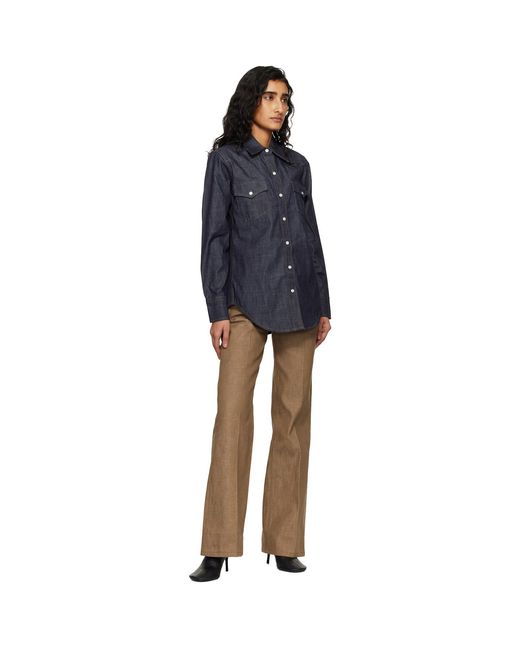A.P.C. Black Western Denim Shirt