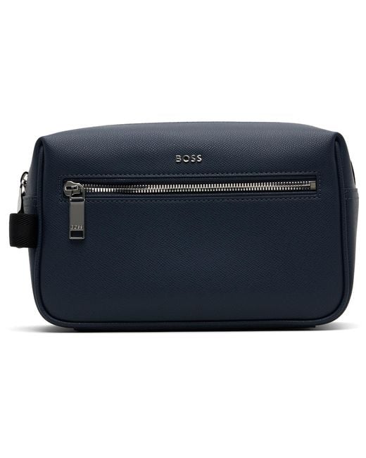 Boss Blue Logo Hardware Pouch for men