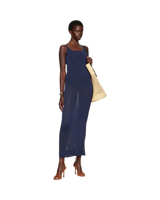 Jacquemus Blue 'The Nodo' Maxi Dress