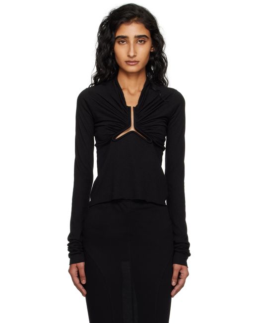 Rick Owens Black Concordians Allanah Ls T-Shirt