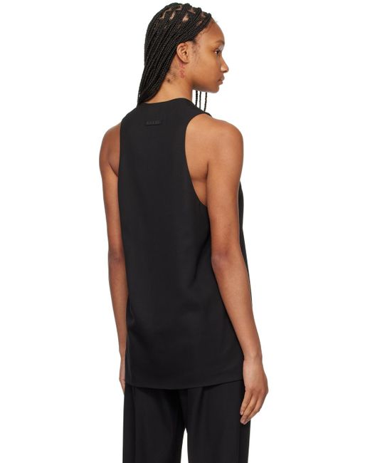Fear Of God Black Double Layer Tank Top