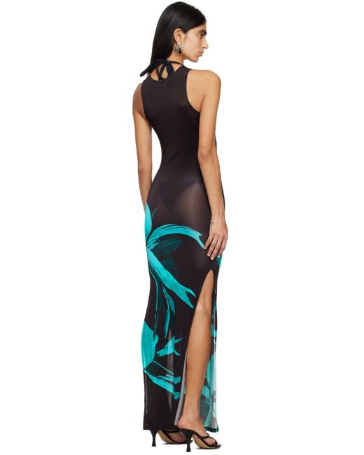 Louisa Ballou Black Sea Breeze Maxi Dress