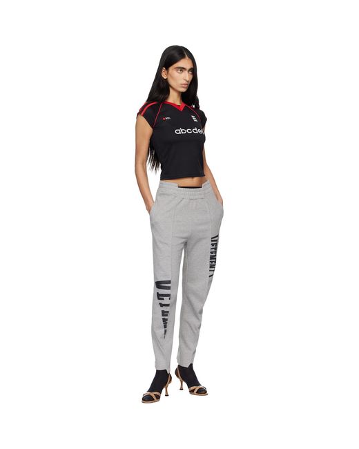 Vetements Black Alphabet Football Jersey T-Shirt