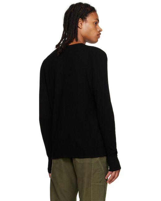 Rag & Bone Black Martin Sweater for men