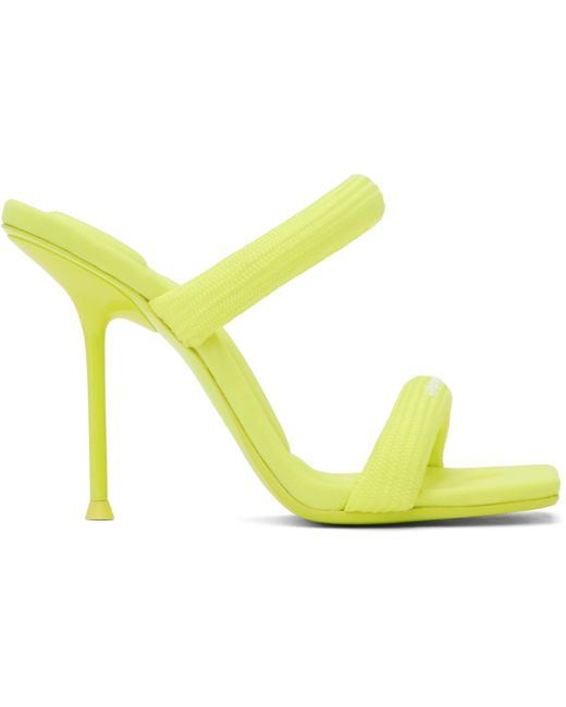 Alexander Wang Black Julie 105Mm Nylon Tubular Heeled Sandals