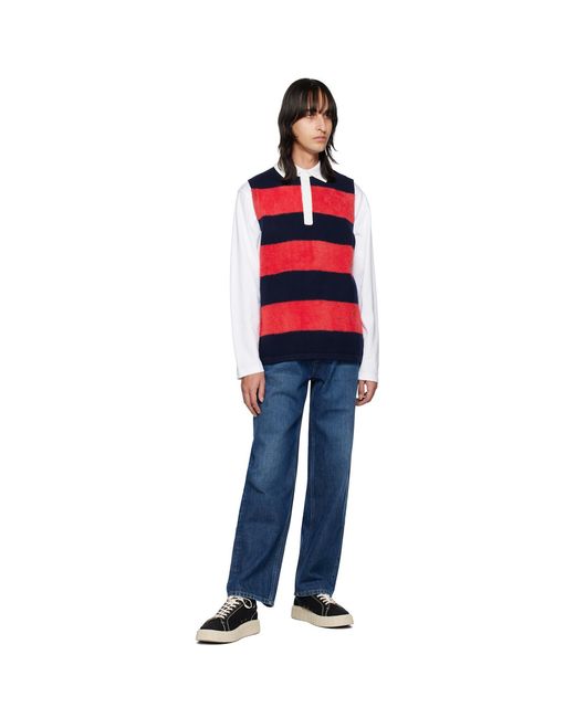 Eytys Navy & Red Pax Polo for men
