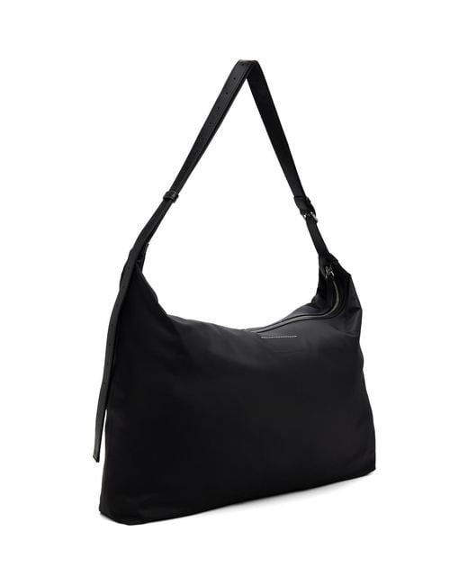 MM6 by Maison Margiela Black Nylon Twill Crossbody Bag for men