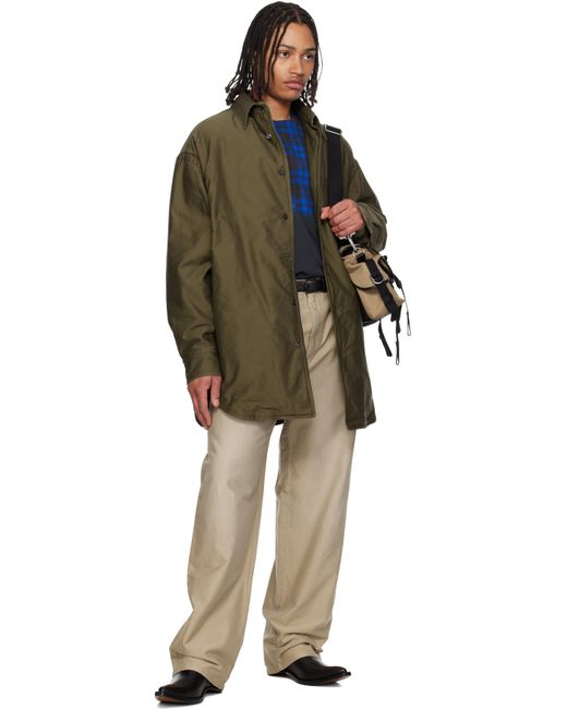Maison Margiela Natural Unbrushed Moleskin Trousers for men
